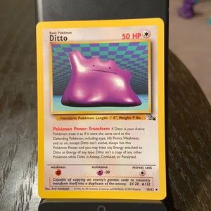 Ditto Fossil Set Non Holo